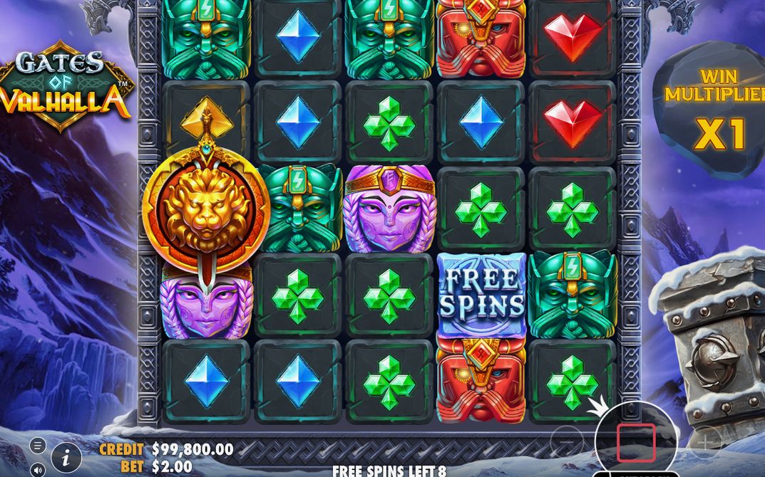 Free Spins round with the win multiplier starting at 1x