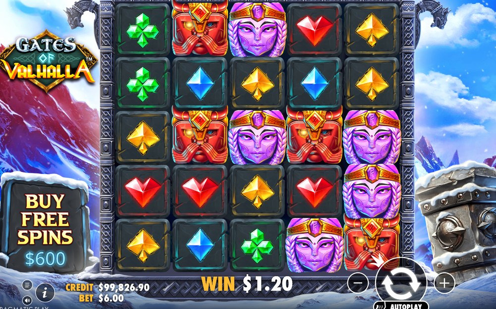 Base Game grid with the 6x5 layout and symbols