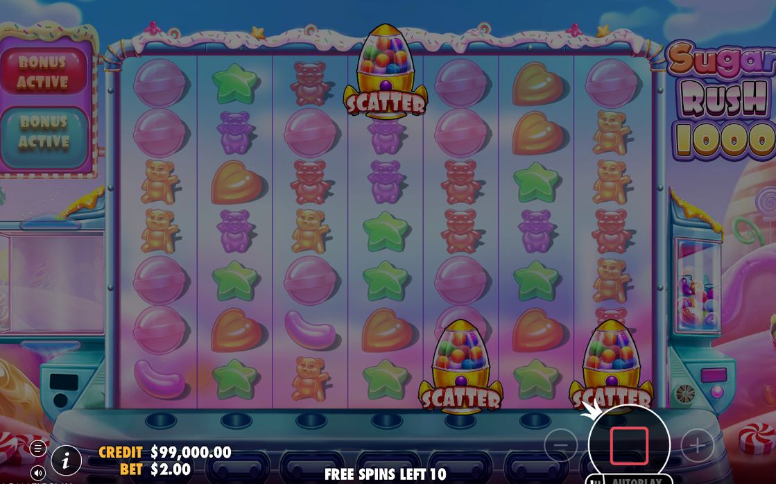 Free Spins counter with the spins remaining